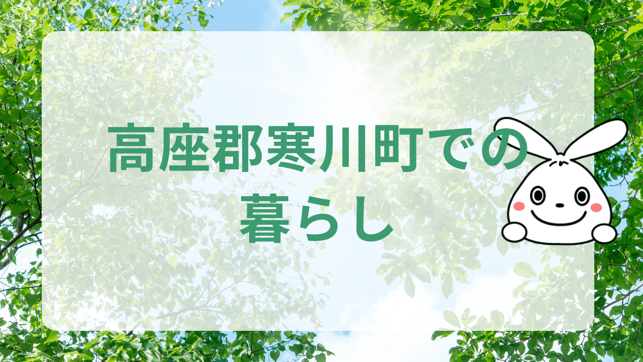 高座郡寒川町での暮らし