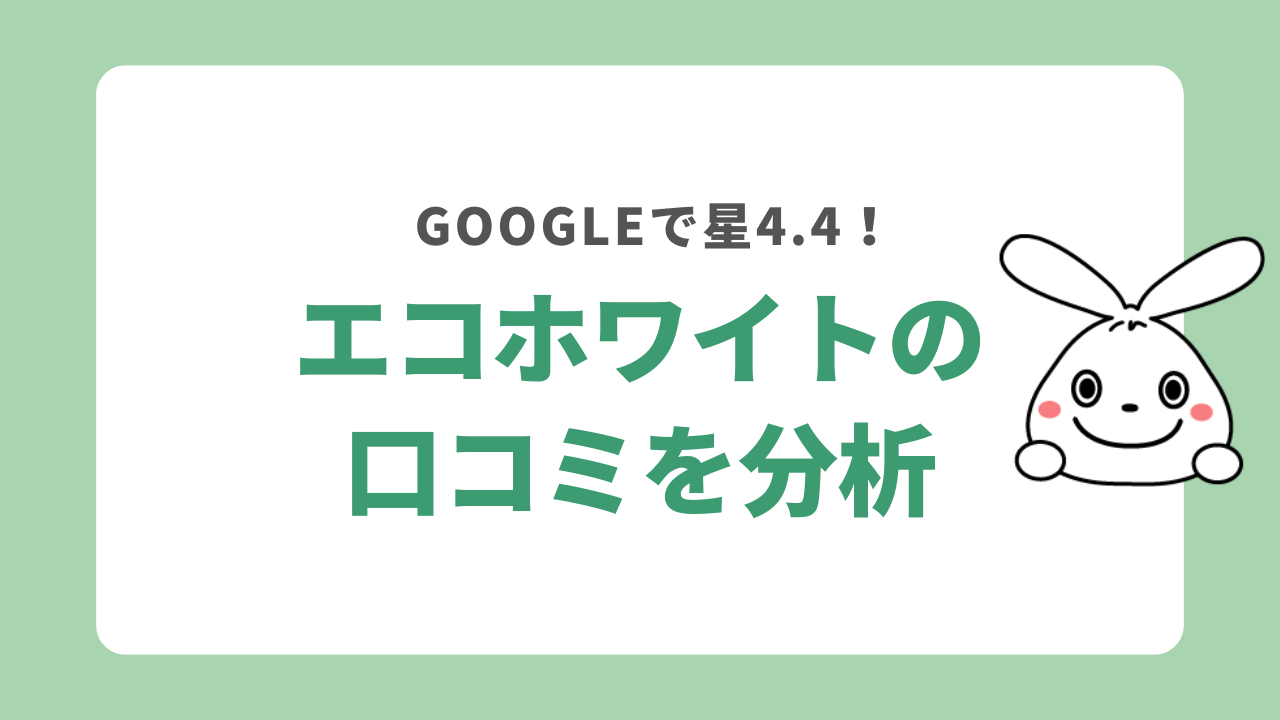 エコホワイトの口コミを分析