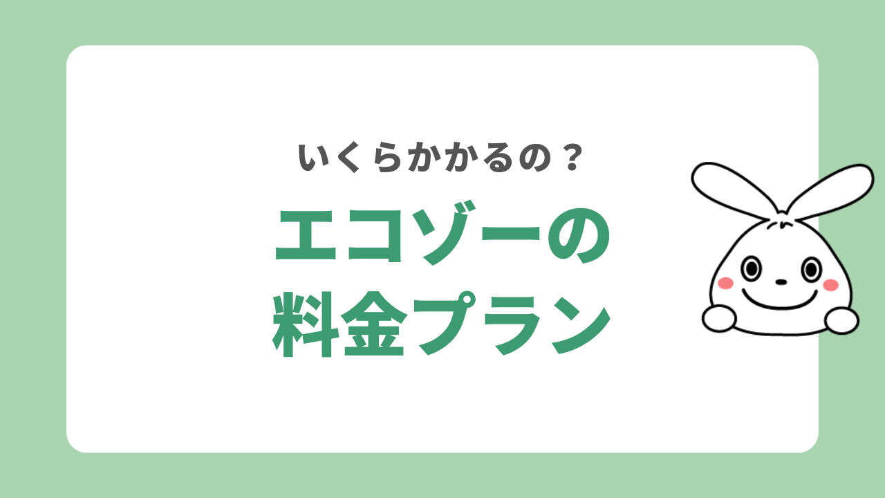 エコゾーの料金プラン