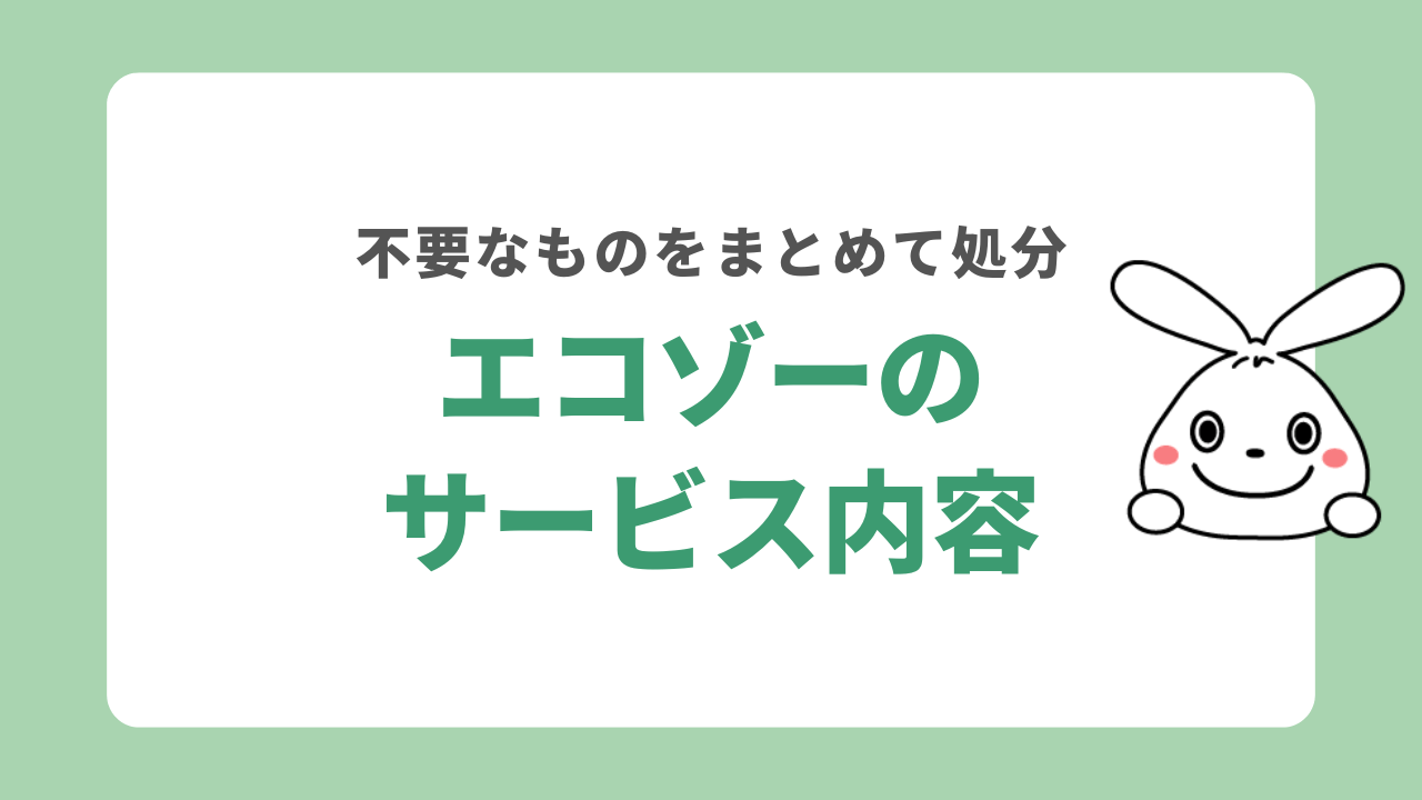 エコゾーが提供するサービス