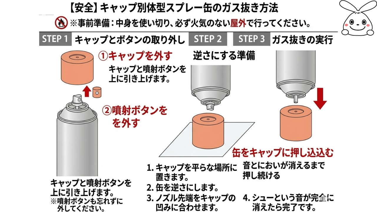 スプレー缶の処分方法1
