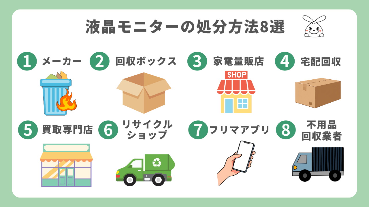 液晶モニターを処分する8つの方法