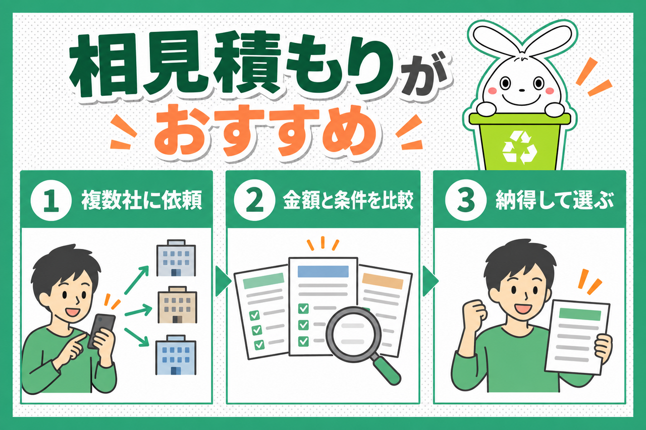 相見積もりするなら日本不用品回収センターがおすすめ