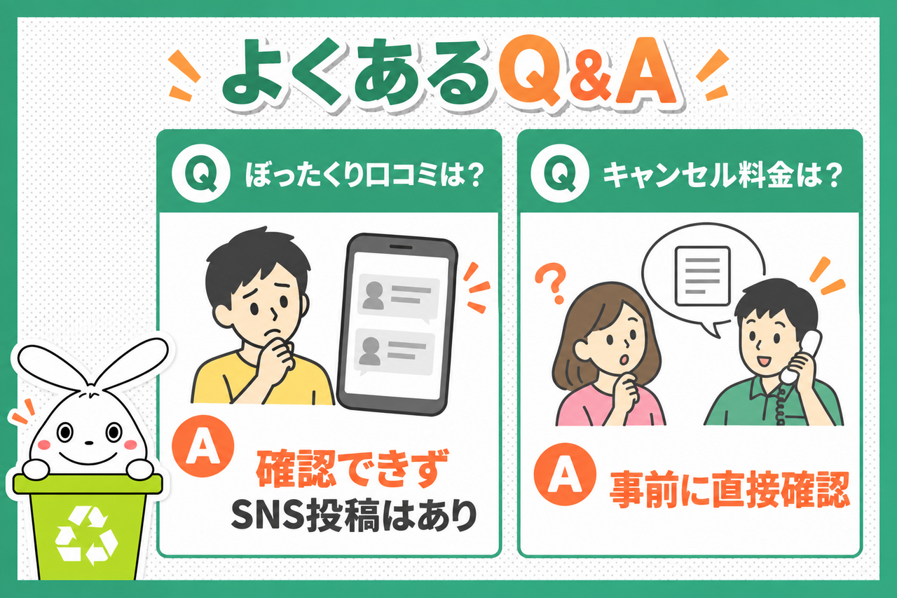 不用品回収ネコの手に関するQ&A